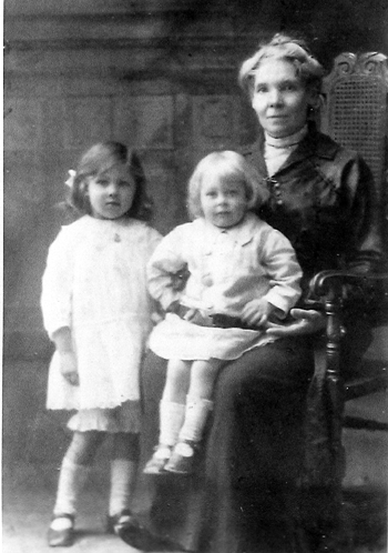 Clara Ann Selina with two of her grandchildren Clara & Henry