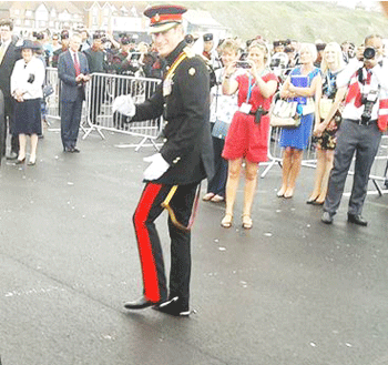 Prince Harry visiting 4th August 2014