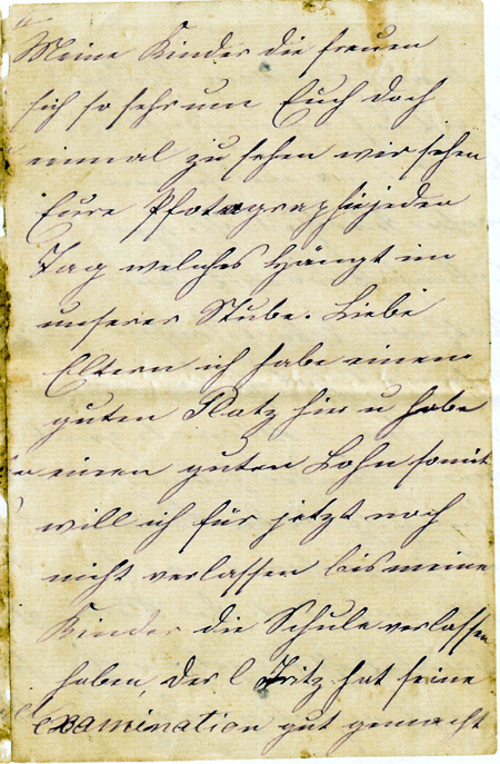 Letter from Nottingham 1901