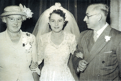 Bertha and Harry at Pamela's wedding