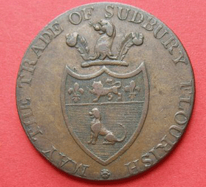 Sudbury halfpenny token 1790's