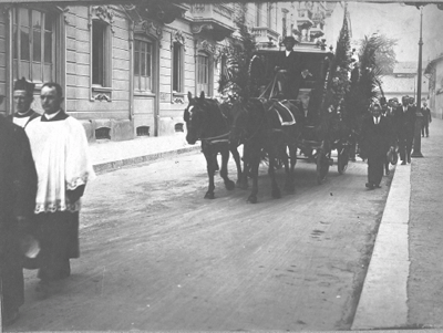 Funeral of Grandfather Domenico Carrera Milan June 1925