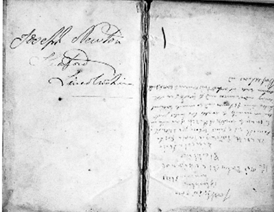 Joseph Newton ( a different signature ) Sleaford