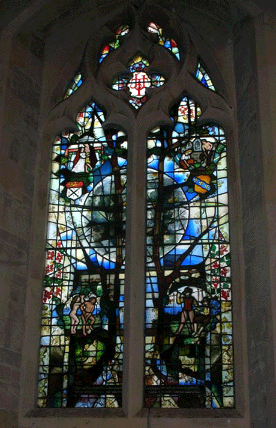 Stained glass in St Mary's
