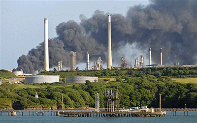 Chevron explosion in Pembroke 2.06.2011