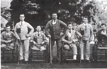 1918 The wounded at Roehampton Hospital