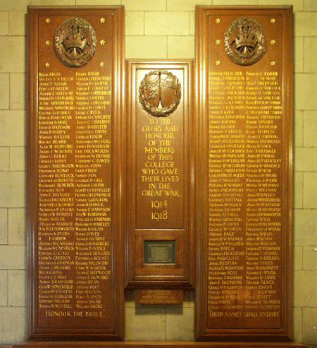 Memorial at Manchester University