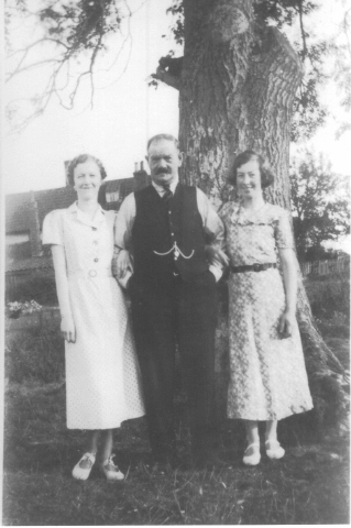 Edgar with his daughters Ruth and Emma